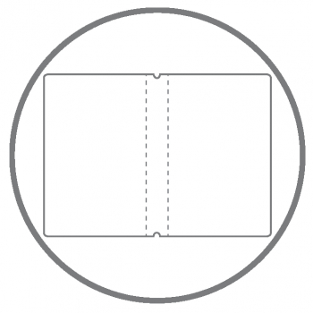 A7 2er Lefa jaune, 2 carnets de notes (L240)