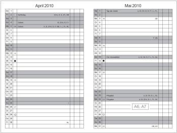 A6 Lehrerkalender 2023/2024 Komplettpaket, HardSkin