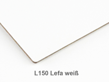 "NOTIZBUCH" A6 1er notebook Lefa white, 1 inlay (L150)