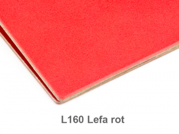 A5 2er cookbook cover Lefa red, for 2 inlays (L160)