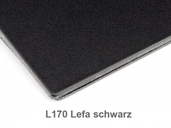 A5 4er cookbook Lefa black, 4 inlays (L170)