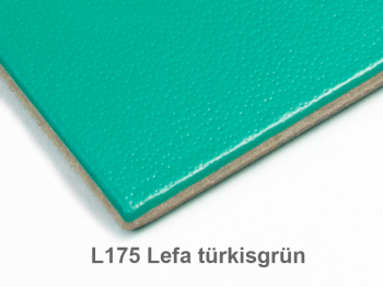 "GEHEIM" A6 1er notebook Lefa turquoise with branding (L175)