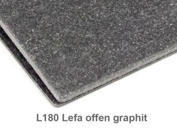 A4+ Cover for 2 inlays, Lefa graphite incl. ElastiXs (L180)