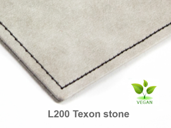 "NOTIZEN" A6 1er notebook Texon stone with branding (L200)