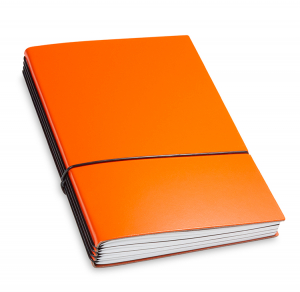 A5 4er Lefa orange avec semainier classic 2025 et deux carnets de notes (L250)