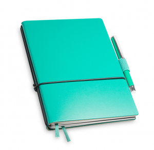 A6 2er notebook Lefa turquoise in the BOX (L175)