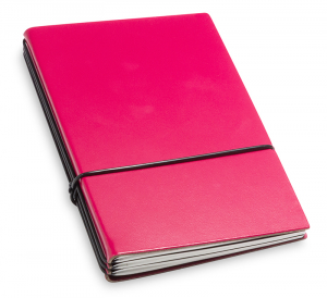 A6 3er Lefa avec semainier classic 2025 et un carnet de notes, magenta (L260)