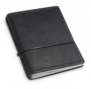 A7 2er cuir foulonné agenda avec semainier classic 2025, noir (L40)