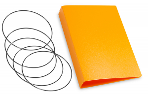 A7 Cover for 4 inlays, HardSkin mango incl. ElastiXs