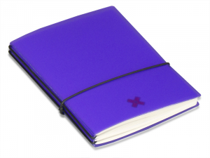 A7 2er HardSkin agenda avec semainier classic 2025, violet foncé