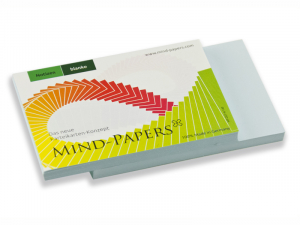 DIN A7 Mind-Papers Nachfüllpack, 100 Karteikarten, Farbe: hellblau