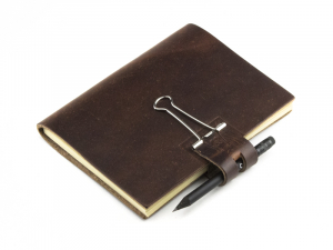 A6 Mind-Papers LeatherSkin, marone