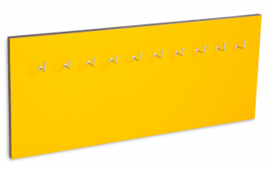 X17 Schlüsselbrett 10er Lefa gelb