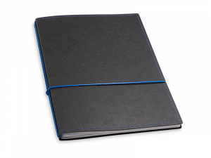 A4+ 2er Texon schwarz / blau mit 2 x Notizen und Doppeltasche