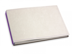 A5+ Panorama 3er Texon stone/violet avec semainier classic 2025, 3 carnets de notes (L200)