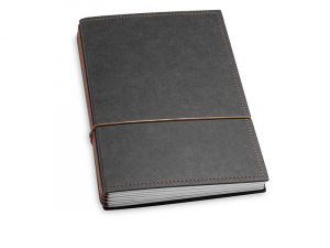 A5 4er notebook Texon teacher´s calendar 2023/2024, black/brown (L210)
