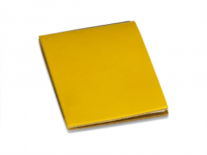 X-Steno cuir lisse jaune avec 1 carnet de notes (L70)
