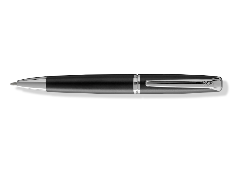 Pen N°1: ball pen, black matt, 10,5 cm