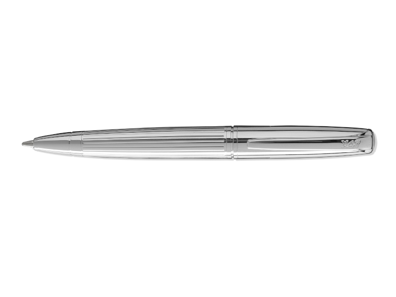 Pen N°1: ball pen, chrome, 10,5 cm