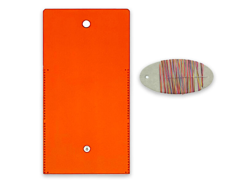 DIY Kartenhalter / kleine Börse – Lefa orange