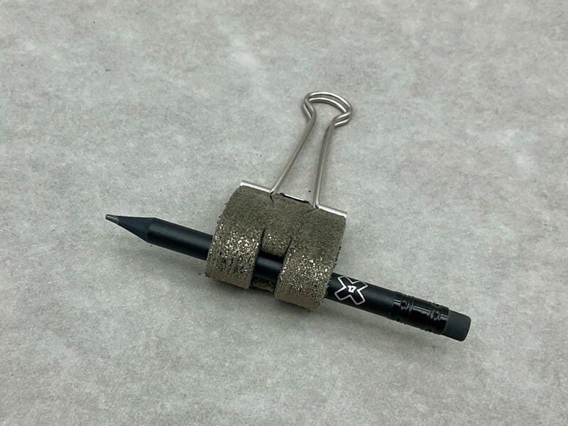 Sloop 32 mm – Cuir doré scintillant