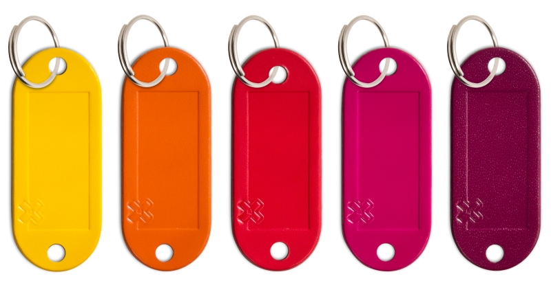 Portes-clés étiquette Lefa "SUNSET", 5 unités/paquet