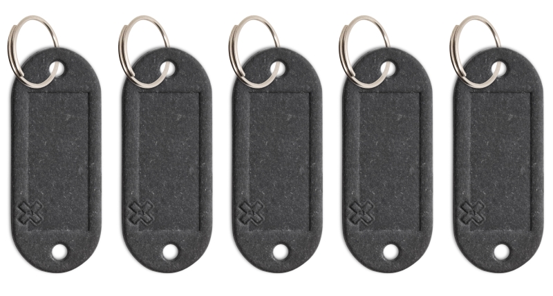 Portes-clés étiquette Lefa graphite, 5 unités/paquet