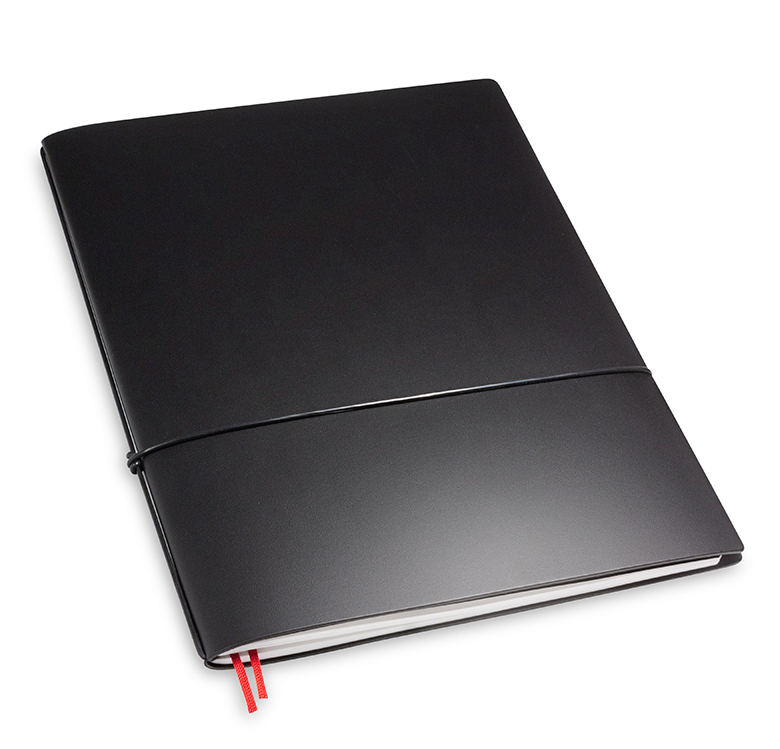 A4+ 1er Lefa coated Notebook black (L170)