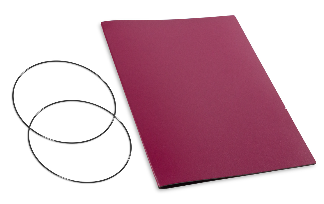 A4+ Couverture pour 1 carnet, Lefa violet, ElastiXs inclus (L270)