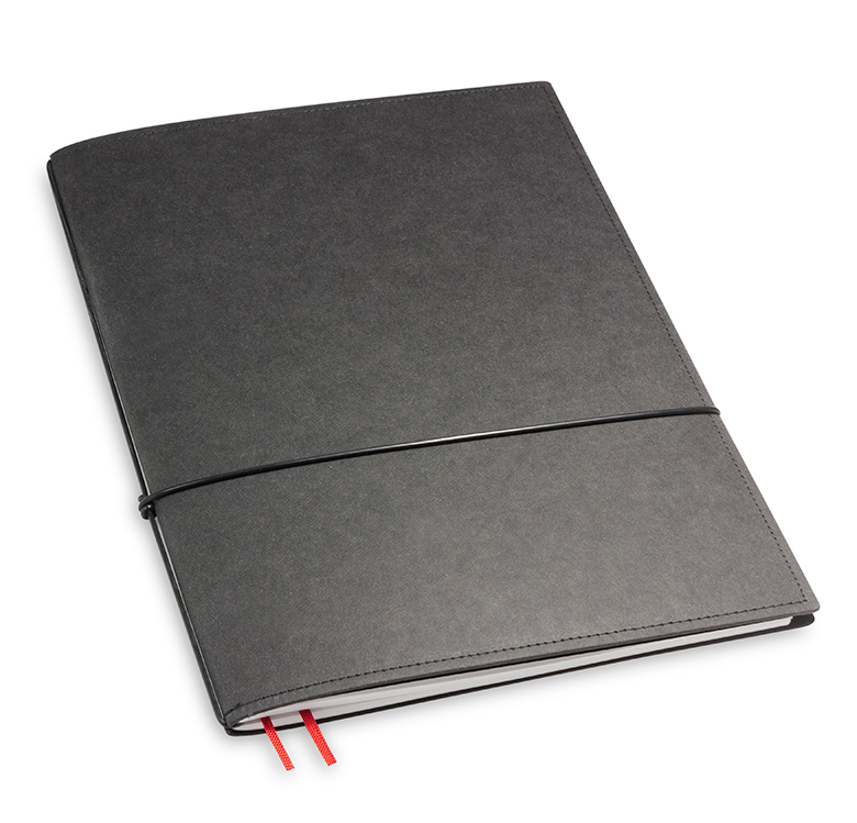 A4+ 1er Notebook Texon, black (L210)
