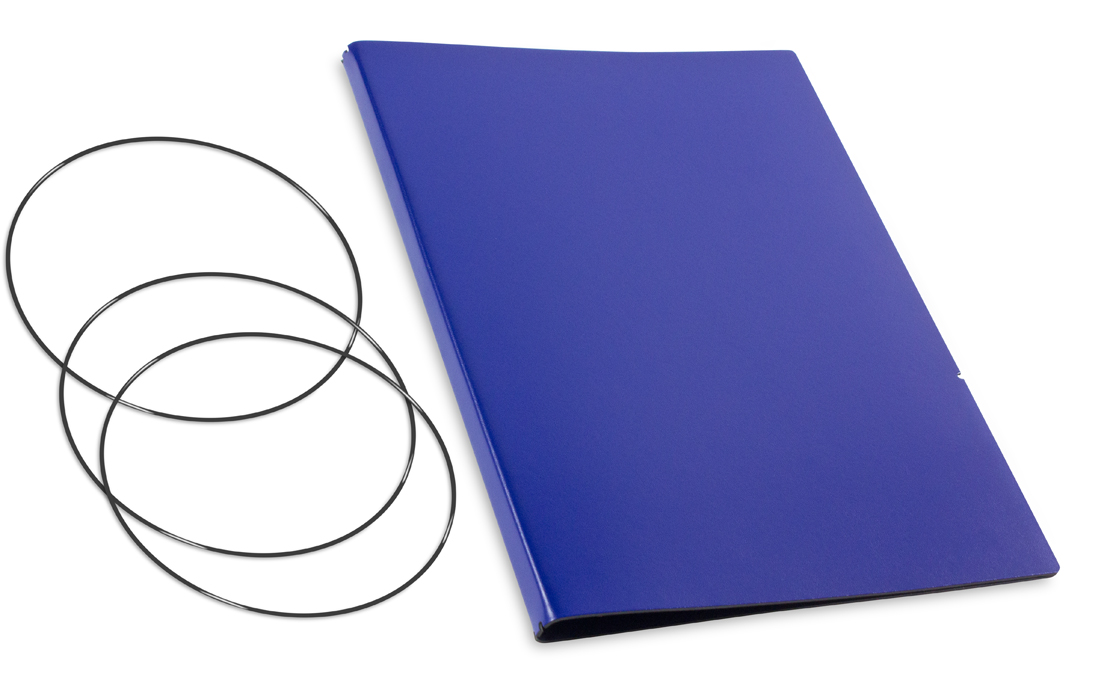 A4+ Cover for 2 inlays, Lefa blue incl. ElastiXs (L280)