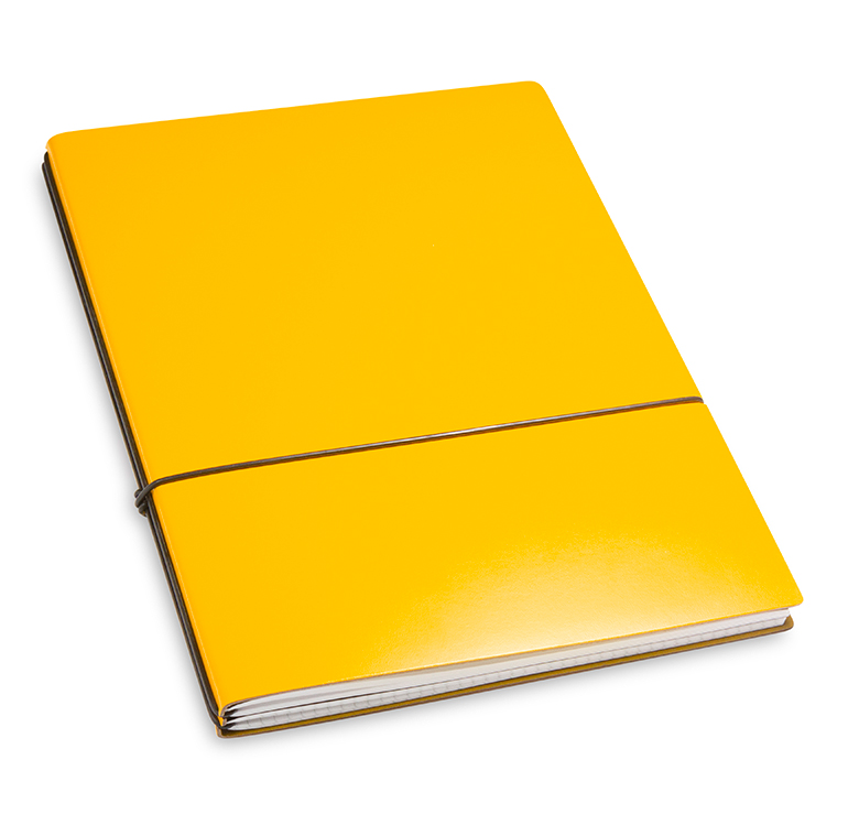 A4+ 2er Lefa jaune avec deux carnets de notes et une double pochette (L240)