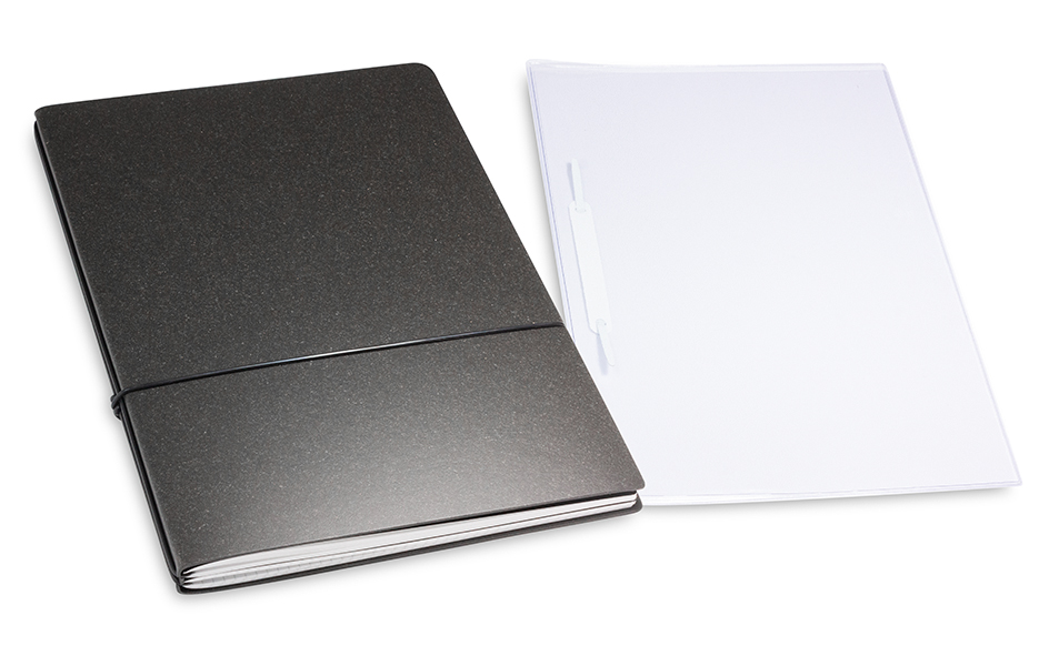 A4+ 2er project folder Lefa uncoated, graphite (L180)