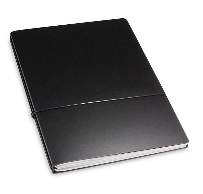 A4+ 2er Lefa coated Notebook black (L170)