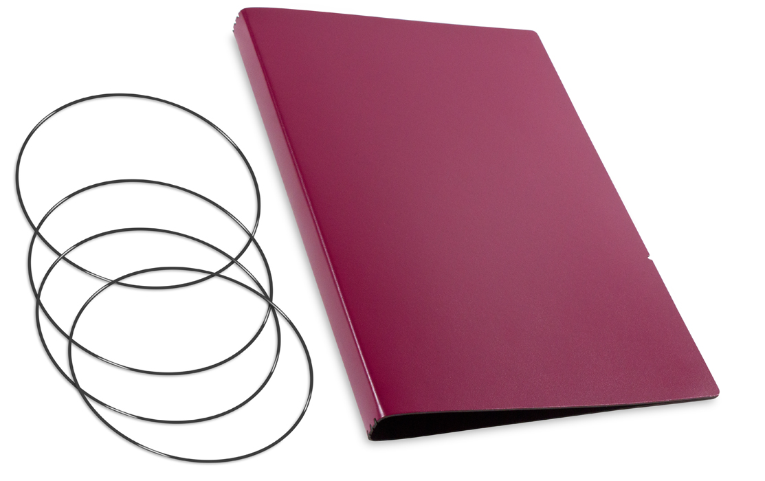 A4+ Cover for 3 inlays, Lefa purple incl. ElastiXs (L270)