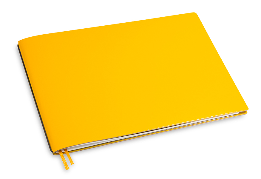 A5+ Landscape 1er notebook Lefa yellow, 1 inlay (L240)