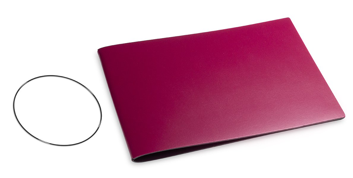A5+ Panorama Couverture pour 1 carnet, Lefa violet, ElastiX inclus (L270)