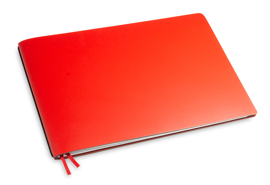 A5+ Landscape 1er notebook Lefa red, 1 inlay (L160)