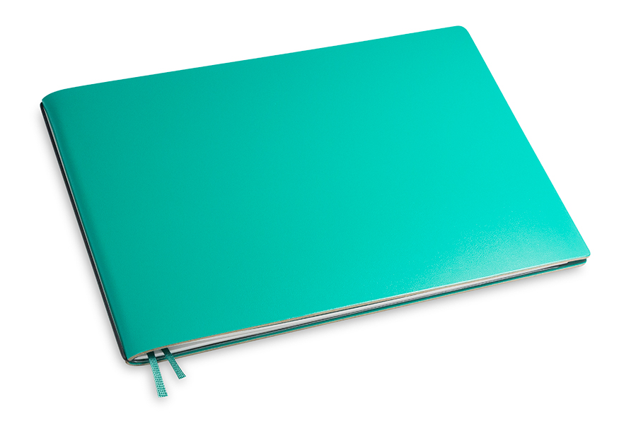 A5+ Landscape 1er notebook Lefa turquoise green, 1 inlay (L175)