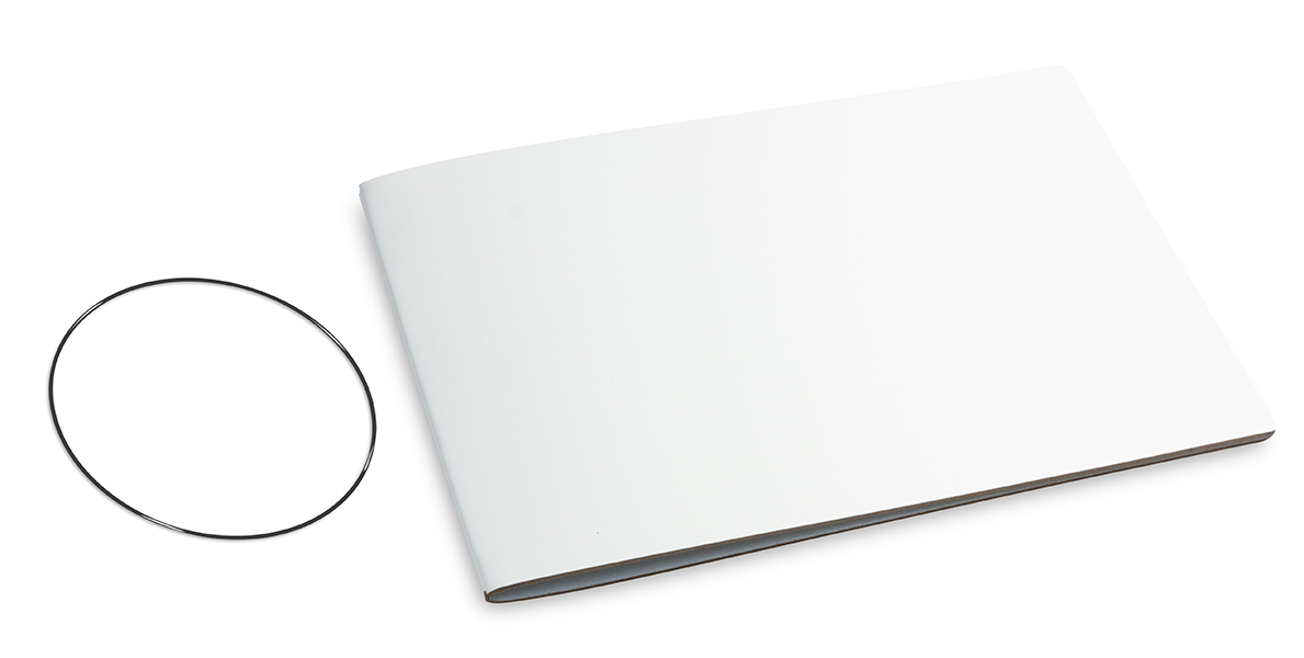 A5+ Panorama Couverture pour 1 carnet, Lefa blanc, ElastiX inclus (L150)