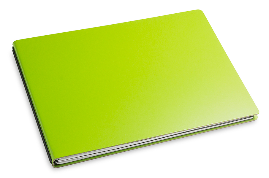 A5+ Landscape 2er notebook Lefa green, 2 inlays (L230)