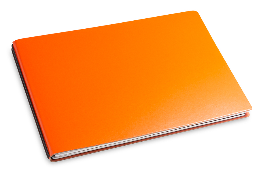 A5+ Landscape 2er notebook Lefa orange, 2 inlays (L250)
