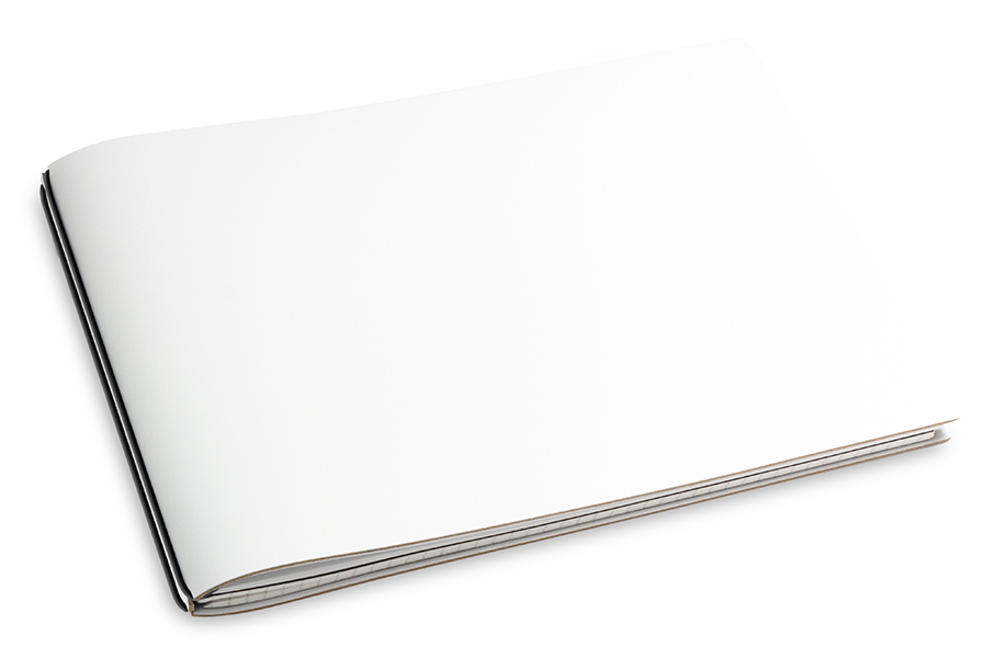 A5+ Landscape 2er notebook Lefa white, 2 inlays (L150)