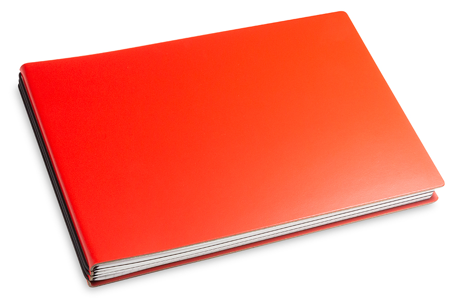 A5+ Landscape 3er notebook with weekly calendar 2020 Lefa red, 3 inlays (L160)