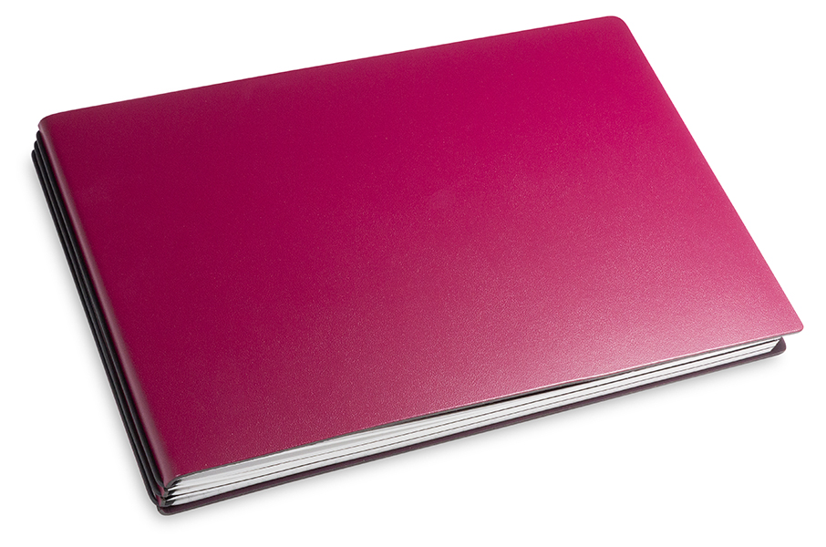 A5+ Landscape 3er notebook with weekly calendar 2024 Lefa purple, 3 inlays (L270)