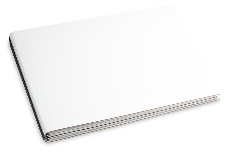A5+ Landscape 3er notebook Lefa white, 3 inlays (L150)