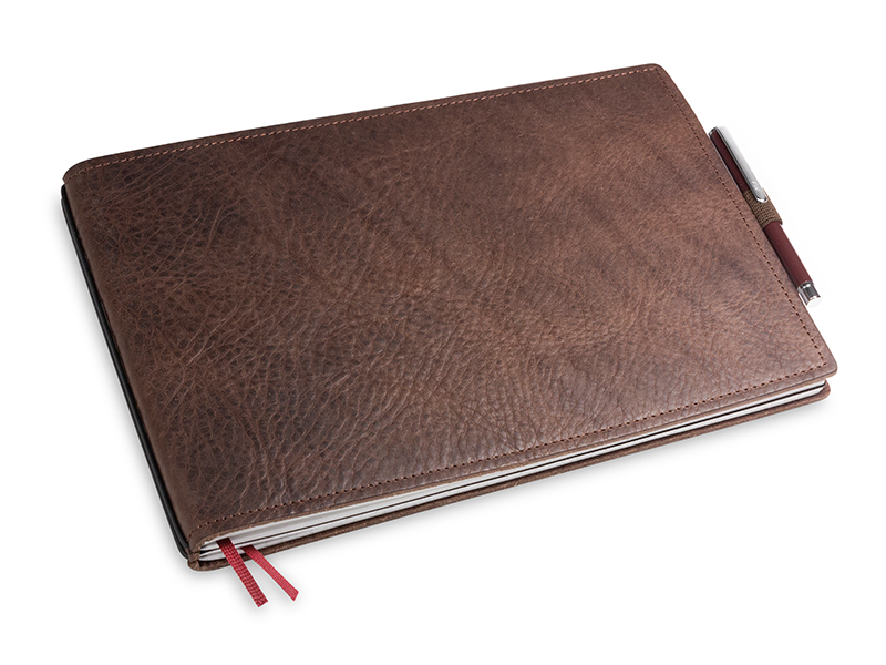 A5+ Landscape 2er notebook leather nature chestnut in the BOX (L30)