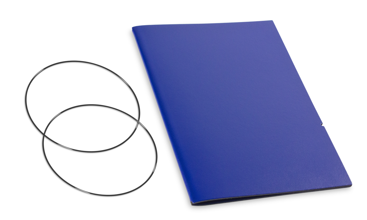 A5 Cover for 1 inlay, Lefa blue incl. ElastiXs (L280)