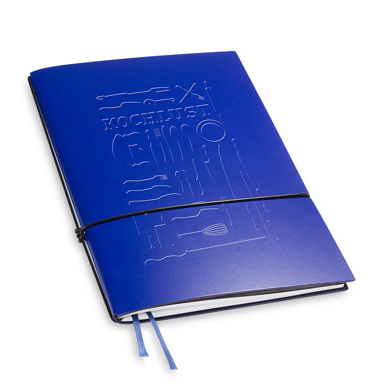 A5 1er cookbook Lefa blue, 1 inlay (L280)