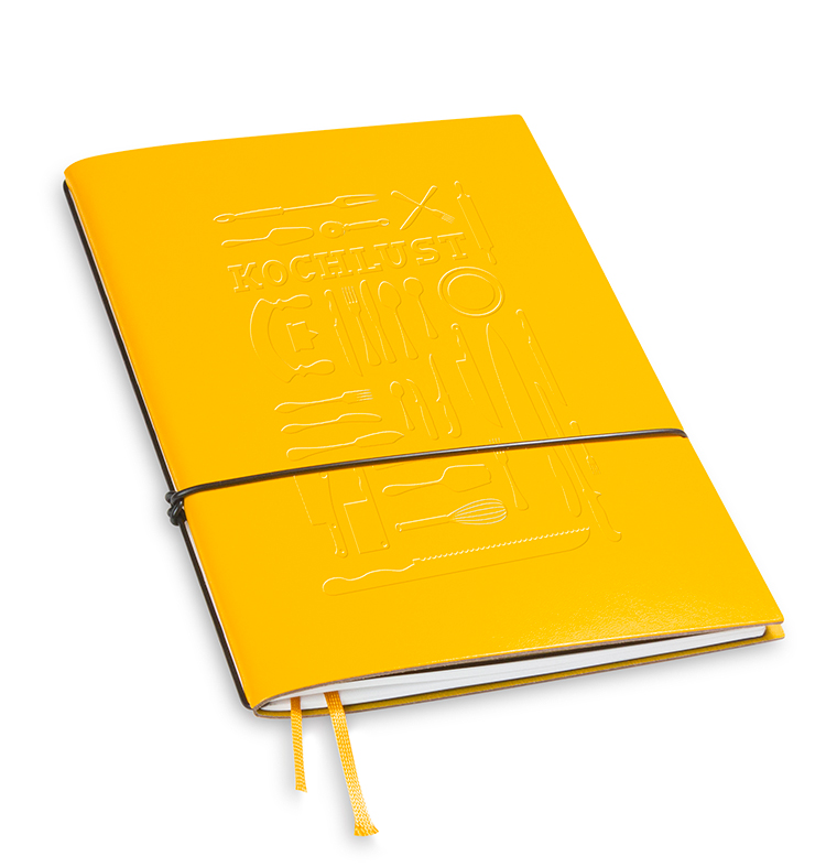 A5 1er cookbook Lefa yellow, 1 inlay (L240)
